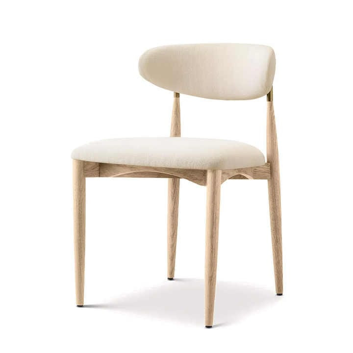 Modern Fabric Wooden Dining Chair