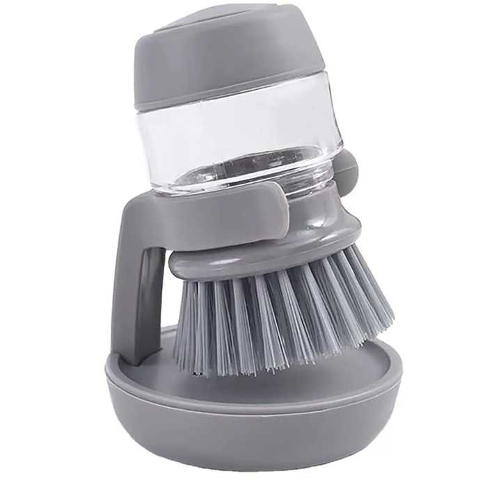 Dishwashing Scrub Brush with Drip Tray