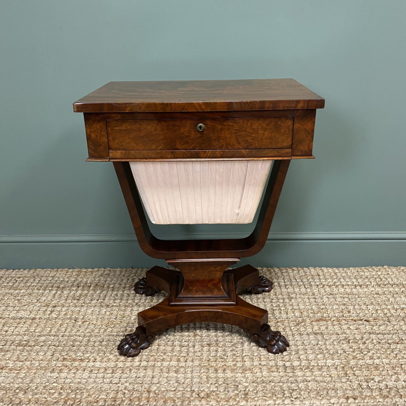 Antique Sewing Work Table
