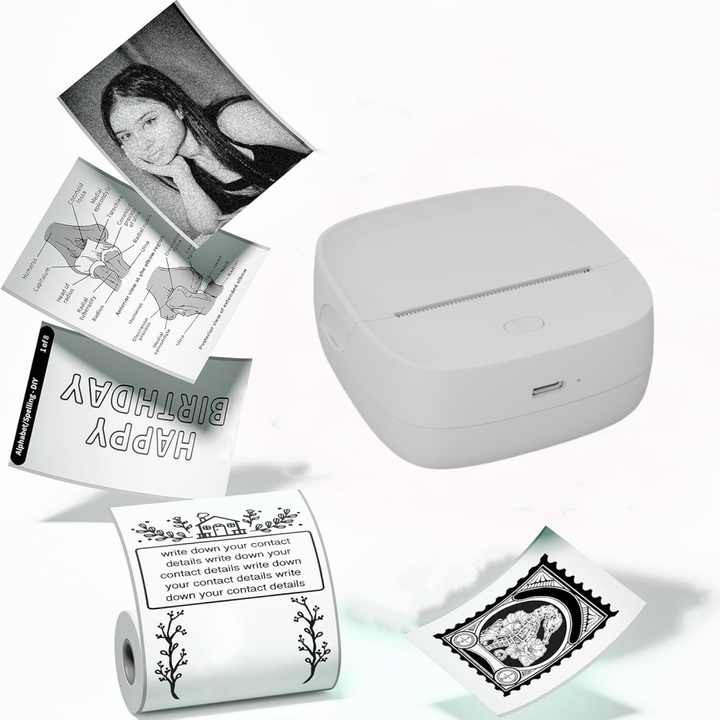 2 Inch Mini Bluetooth Photo Printer Portable