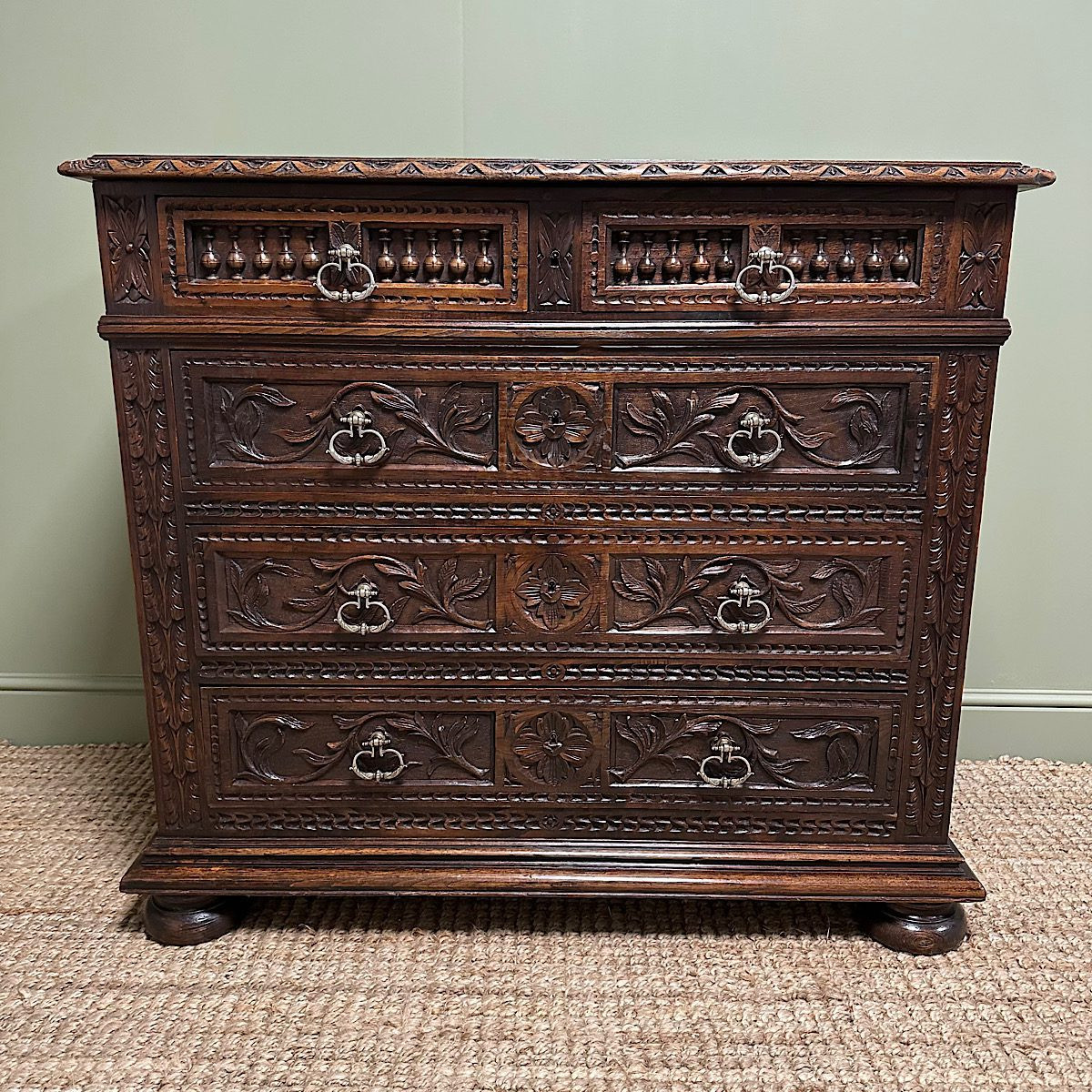 Antique Oak Chest Of Drawers