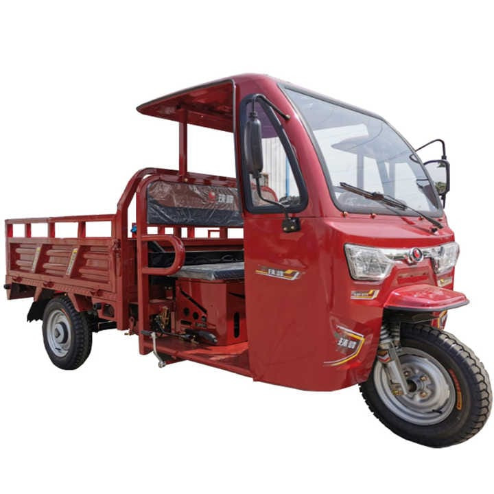 3Wheel Petrol Type Motorcycle With Driver Cabin Cargo