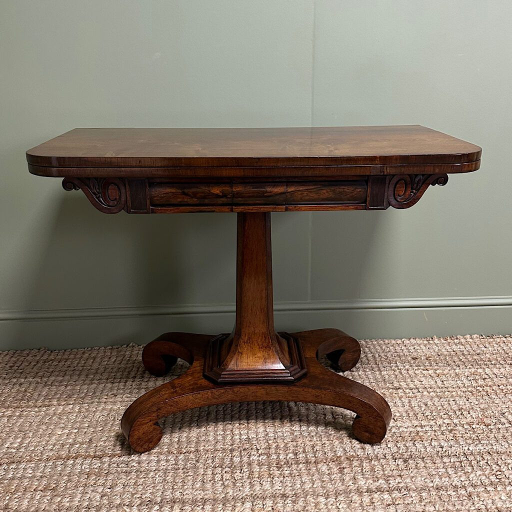 Antique Rosewood Card Table