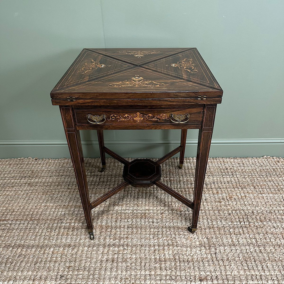 Antique Victorian Game Table