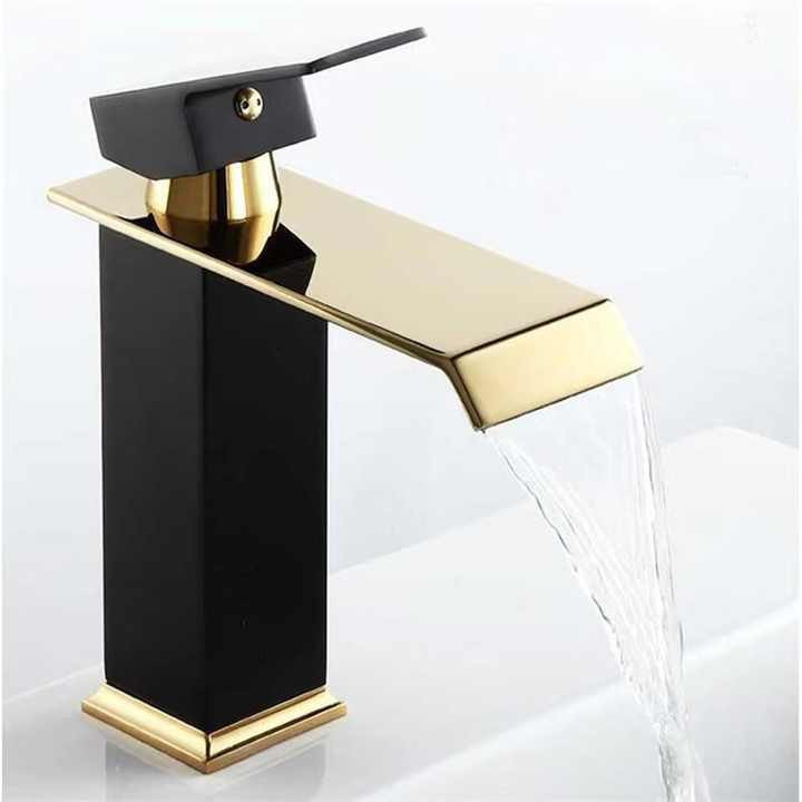 Luxury Stainless Steel Waterfall Bathroom Faucets