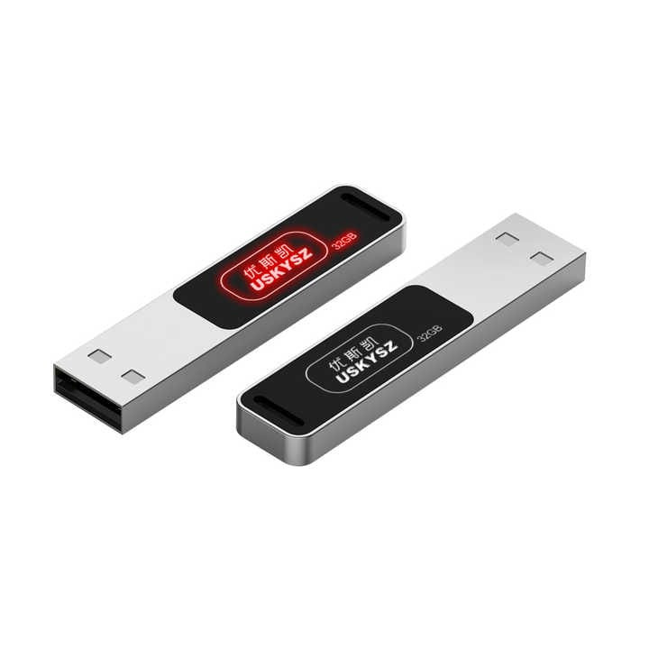 Led Light Logo Mini USB Flash Drives (4GB 8GB 16GB 32GB 64GB 128GB) Memory